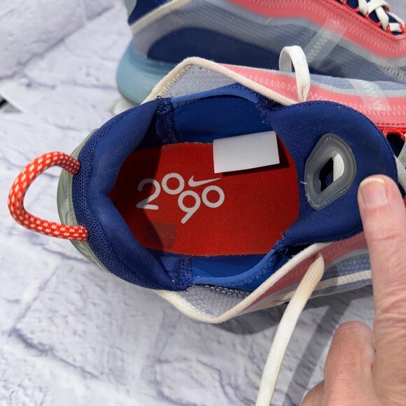 Nike Air Max 2090 Shoes Mens 10.5 Blue Red Running Sneakers CT1091-101 - Picture 13 of 15